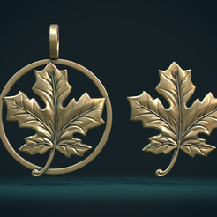 Maple_II-01.png 3D file Maple Leaf II・Design to download and 3D print