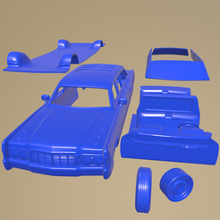 b21_005.png STL file Lincoln Continental US Presidential State 1969 PRINTABLE CAR IN SEPARATE PARTS・3D printing idea to download
