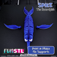 funstl-spike-flexi-articulated-swordfish-picture-2.png SPIKE гибкая шарнирная рыба-меч 3MF
