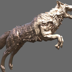 hound.png Lobo saltando estatuas esculturas