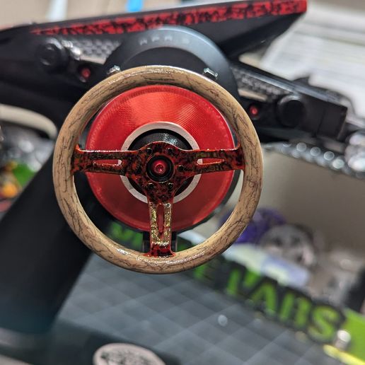 RAWC RC Remote Nardi Inspired Steering Wheel | Futaba 7px & 10px | 1:10 3D model