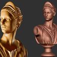 Untitled-1-copy.jpg Artemis Diana Bust Head Greek Roman Goddess Statue Handmade Sculpture