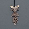DSC_0078.jpg Tiny Wendigo Skeleton Keychain Print-In-Place