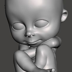 STL file Baby in T Pose Quad Mesh with 5 Subdivision Levels 👶・3D printer  model to download・Cults