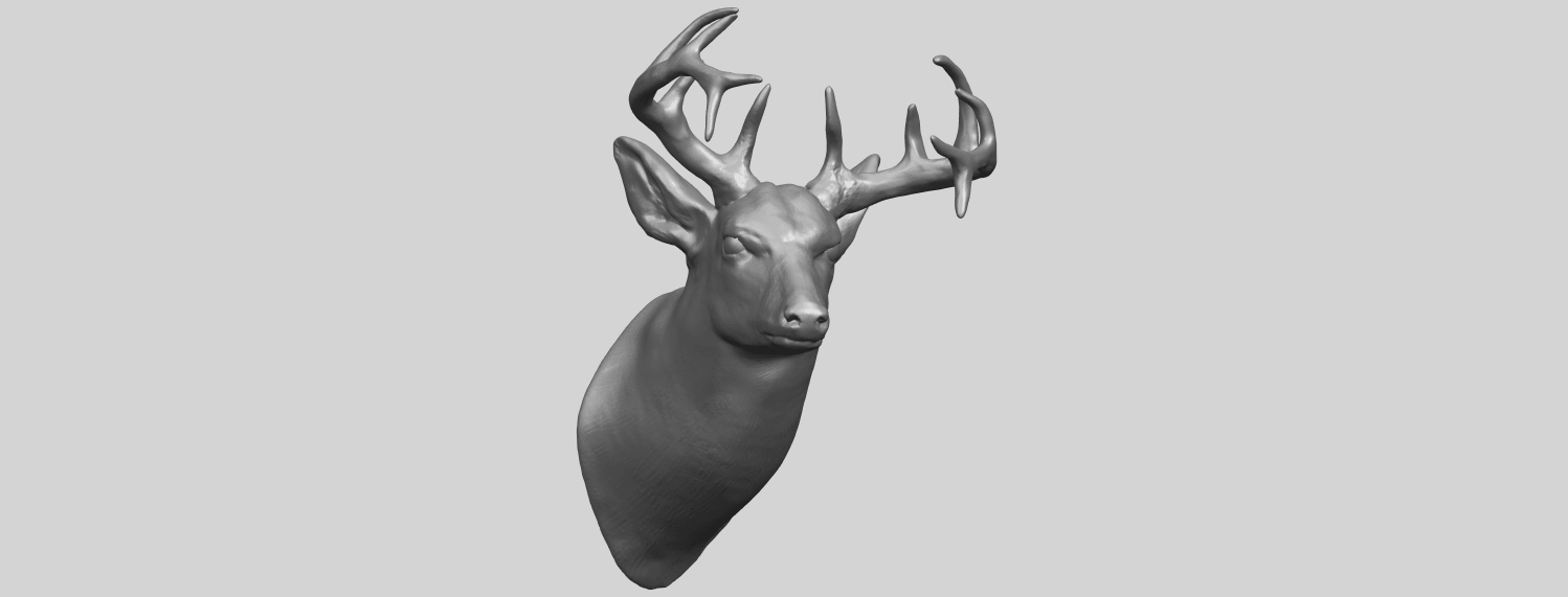 11_TDA0615_Deer_HeadA08.png Free 3D file Deer Head・Template to download and 3D print, GeorgesNikkei