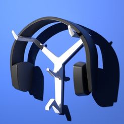 Headphone Stand.jpg Fichier STL Support mural pour casque d'écoute・Plan pour imprimante 3D à télécharger