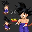 nlsinh@gmail.com READY FOR 3D PRINT Kid Goku - Ready for fishing