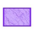 Rock028_75x50mm_rect_base_hollow_PRINT.stl Quadratisches und rechteckiges Basen-Set - Rock28 - Variante B Textur (20-150mm) | Perfekt für Tabletop Wargames & RPG's