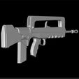 gun_famas_f1_3.jpg FAMAS F1 Pistola Impressão 3D - Design de espingarda de assalto STL - Modelo de arma militar - Réplica de arma tática - Arma de fogo moderna STL