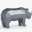 rhino_view060010.jpg Low Poly Rhinoceros