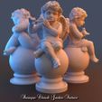 GS4.jpg 4 Baroque Cherub Garden Statues