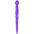 SnakeFlowersRevised.stl Cute Flower Snake Flexi (Commercial Use)