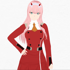 search-image-1200-x-1200.png Archivo 3D ZERO TWO 3D FAN ART FROM DARLING IN THE FRANXX FORMAT BLENDER AND UNITY TEST・Modelo para descargar y imprimir en 3D