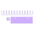 Cable-Tool-clip-strip-all-v1.stl Cable and/or Tool clip strip.
