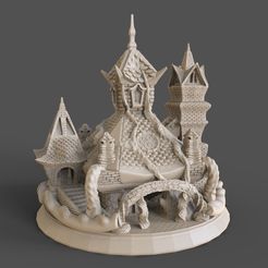 2.jpg Fichier STL TEMPLE SACRÉ ou MAISON D'ARBRE・Objet imprimable en 3D à télécharger