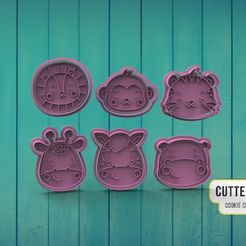 selva.jpg Fichier STL Découpeurs de biscuits Baby Jungle Animals・Modèle imprimable en 3D à télécharger