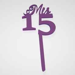 15m2.png Топпер для торта 15 лет Топпер для торта