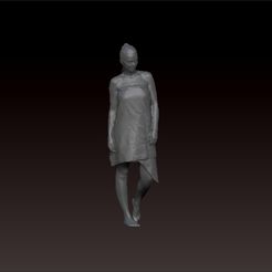 392.jpg Archivo STL Figura casual sexy mujer ducha Código N392・Design para impresora 3D para descargar, Zap64