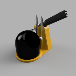 Soldering station & brass wool holder for Pinecil/TS100 by emmie, Download  free STL model