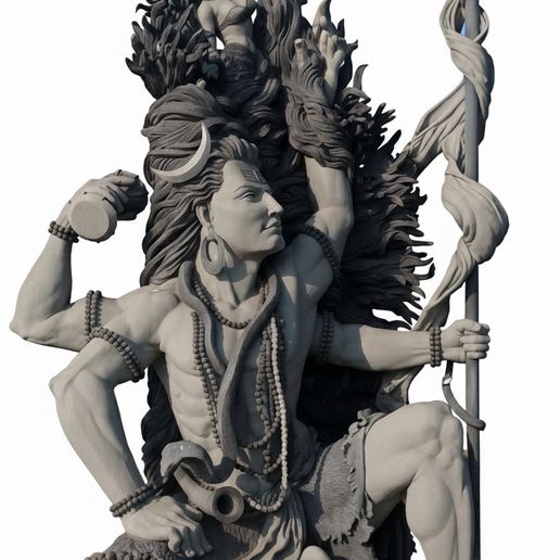 🔱Azhimala Shiva Temple – High-Detail Divine Sculpture | Premium