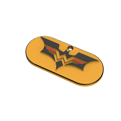 48A.png STL-Datei Schlüsselanhänger/ Schlüsselanhänger Batman und Wonder Woman kostenlos・3D-druckbares Modell zum herunterladen