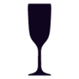 ChampagneFlute_4_Plain.stl 10 Pre-Hollowed Glasses Set #5 of 6