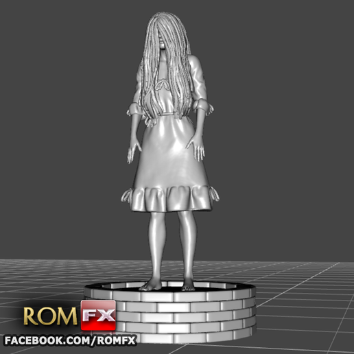 💍 Samara The Ring - Horror Figure Printable・ 3D File for ・Cults
