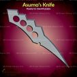2.jpg Asuma Knife from Naruto Shippuden - Fan Art for cosplay 3D print model