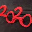 lunettes 2020.jpg Glasses 2020, Happy new year 2020, Glasses 2020; Fram3d