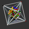 24-cell_complet_V1.png THE HYPERGRANATOEDRY(# 3DSPIRIT) Maths Art Design