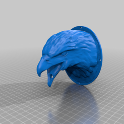 eagle_mouth_hole.png Fichier STL gratuit Support de tête d'aigle avec un trou・Idée pour impression 3D à télécharger