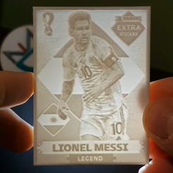 legend-messi.png STL file messi legend litofania figurine・Model to download and 3D print