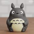 Totoro01.png Totoro Chibi 2 models Fanart No Supports