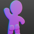 gyn-3D-print-3.png Gingerbread Man - Christmas Cookie 3D Model Inspired by Shrek