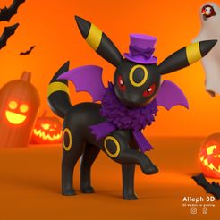 umbreon-halloween-LOGO.jpg Файл STL POKEMON UMBREON HALLOWEEN 2023・3D-печатный дизайн для загрузки