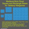 Brick_Medieval_Square_Bases_00_Cover.jpg Square / Rectangle Miniature Bases - Medieval Brick Road