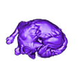 foxy_single_material.stl Archivo STL gratis Zorro Modelo de zorro melanístico (versiones monomateria y multimateria)・Plan imprimible en 3D para descargar