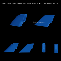Proyecto-nuevo-2023-11-26T190812.576.png DRAG RACING HOOD SCOOP PACK 12 - FOR MODEL KIT / CUSTOM DIECAST / RC