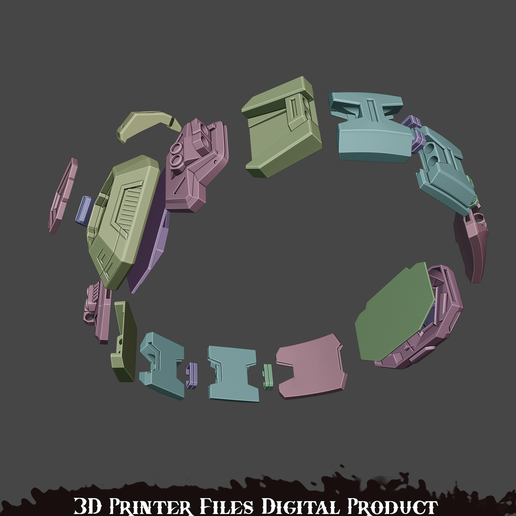 🎭 Hulk Bruce Banner Gamma Belt Marver Rivals・Archivo 3D para Impresión