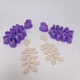 “ae Coupeur d'argile polymère inspiré par gerbe-Matisse-Lorren3d