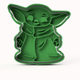 yoda.png Baby Yoda cookie cutter / Baby Yoda Cookie Cutter