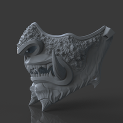 Sam-mask.943.png STL-Datei Samurai-Maske I・3D-Druck-Idee zum Herunterladen