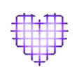 grid heart.stl Simple Grid Heart
