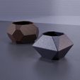 quad_pot_2.jpg POLYHEDRON PLANTER - CACTUS POT VASE