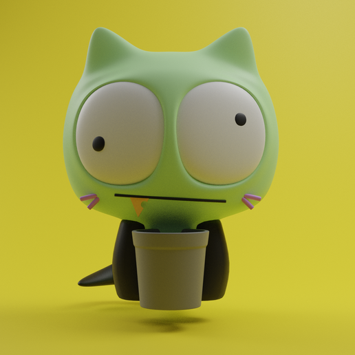 Crazy Cat 3D model