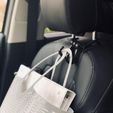 Car Headrest Bag Hooks