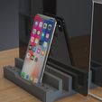 Multi Dock Charging Station (10).jpg Çoklu Cihaz Şarj İstasyonu ve Düzenleyici - Çağdaş Tasarım