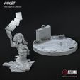 Violet_NonSplit_01.jpg 紫罗兰花园 STL 准备用于 3D 打印