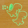 dino.png Cookie Cutter Dino parts / Cookie Cutter dino parts