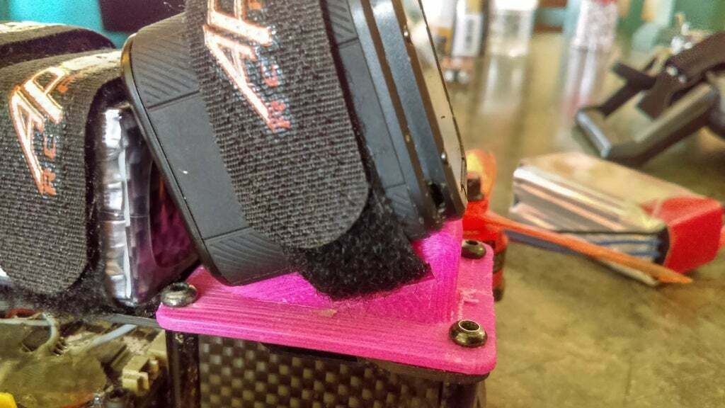 Free STL file FPV Race Drone GoPro Mount・3D printable model to download